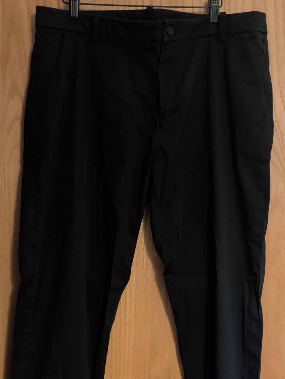 Uniqlo Men's Black Dress Trousers - Straight Fit